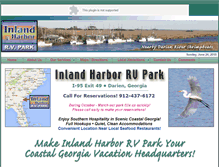 Tablet Screenshot of inlandharborrvpark.com